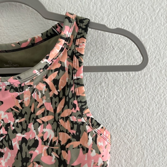 SWEATY BETTY | Limited Edition Floral Power Sports Bra in Green & Pink | Size S - Picture 10 of 12